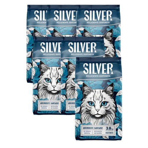 Piedras Sanitarias Rubicat Silver Pack de 6 Bolsas x 3,8 kg