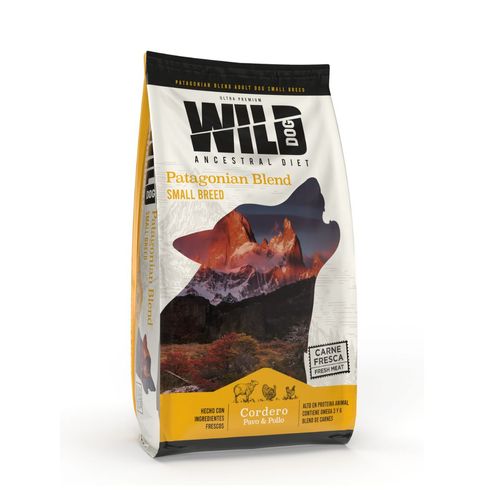 Wild Perro Adulto Raza Pequeña Cordero, Pavo y Pollo x 7,5 kg