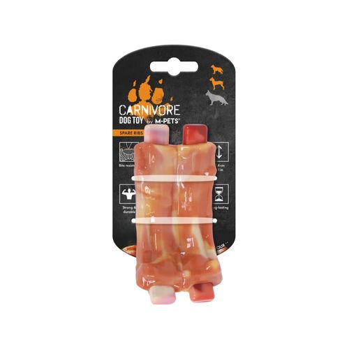 Juguete Ribs sabor Bacon para perros medianos Linea Carnívore Vital Fun