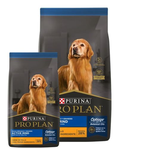 Pro Plan Perro Active Mind 7+ Raza Mediana/Grande x 15 kg